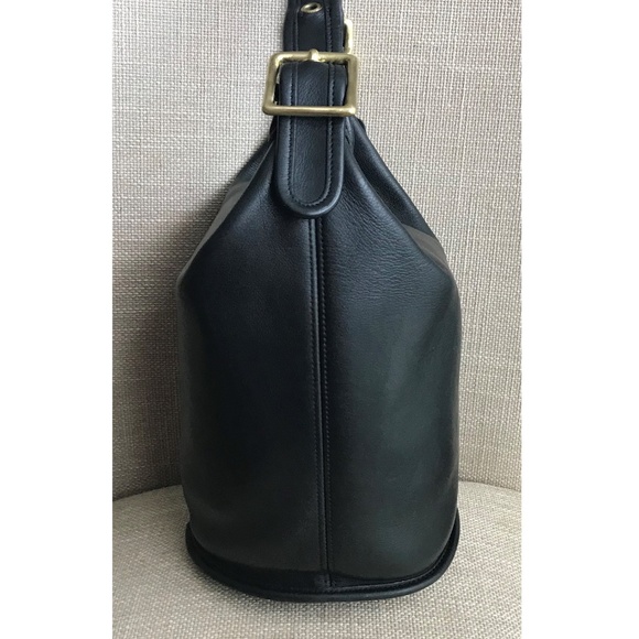 COACH Vintage Bucket 9953 Crossbody Black Leather - Picture 4 of 8